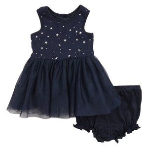 Pastourelle by Pippa & Julie Navy Blue Star Tutu Dress 6-9 Months